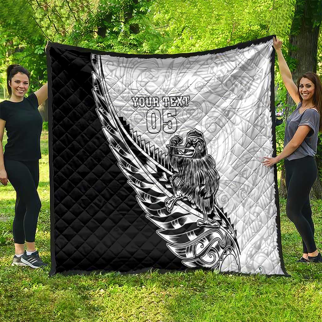 New Zealand Kiwi Rugby Custom Quilt Go Champions Maori Pattern LT05 - Polynesian Pride