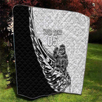 New Zealand Kiwi Rugby Custom Quilt Go Champions Maori Pattern LT05 - Polynesian Pride