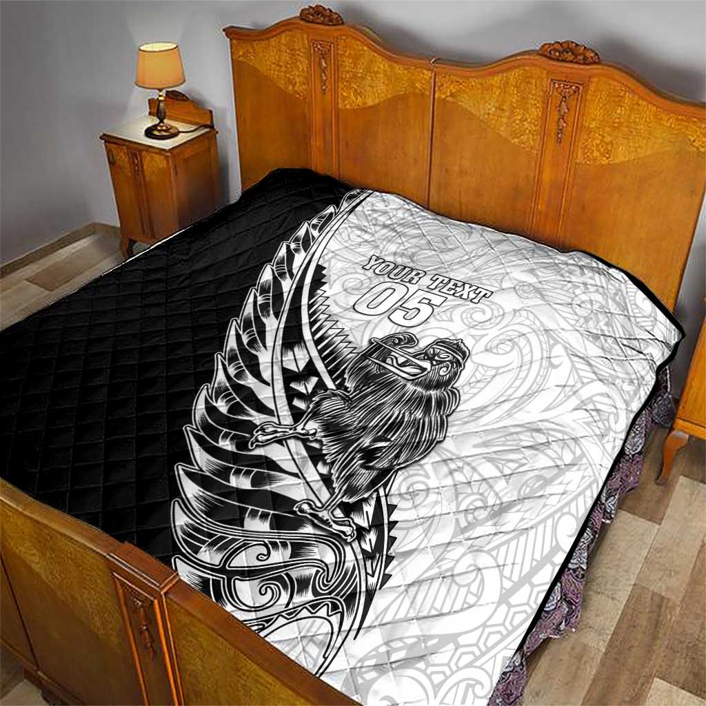 New Zealand Kiwi Rugby Custom Quilt Go Champions Maori Pattern LT05 - Polynesian Pride