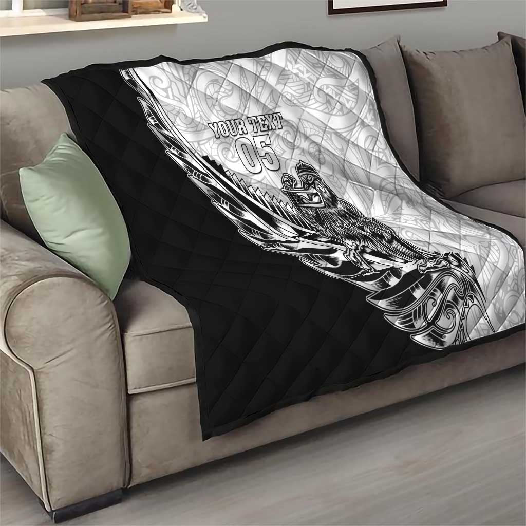 New Zealand Kiwi Rugby Custom Quilt Go Champions Maori Pattern LT05 - Polynesian Pride