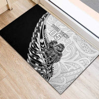 New Zealand Kiwi Rugby Custom Rubber Doormat Go Champions Maori Pattern LT05 - Polynesian Pride