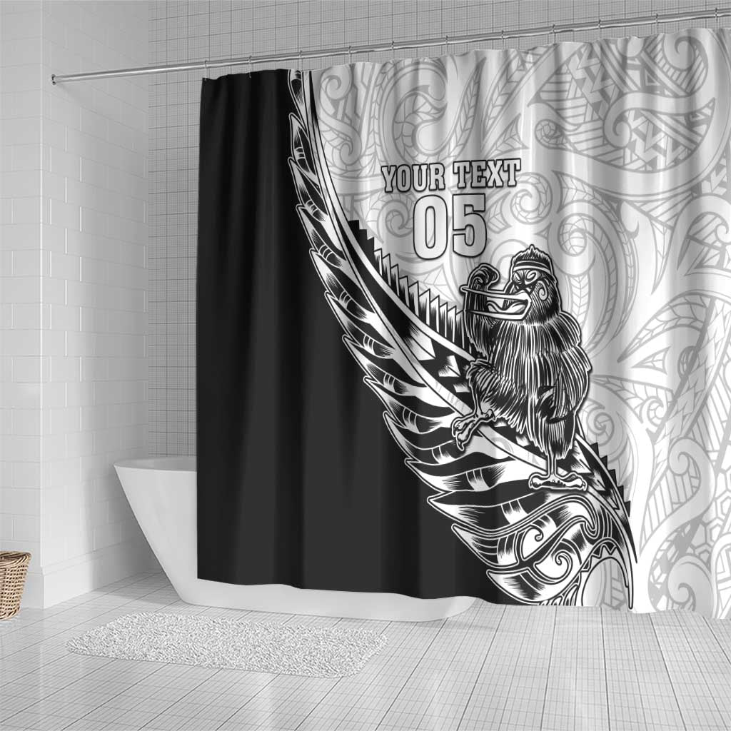 New Zealand Kiwi Rugby Custom Shower Curtain Go Champions Maori Pattern LT05 - Polynesian Pride