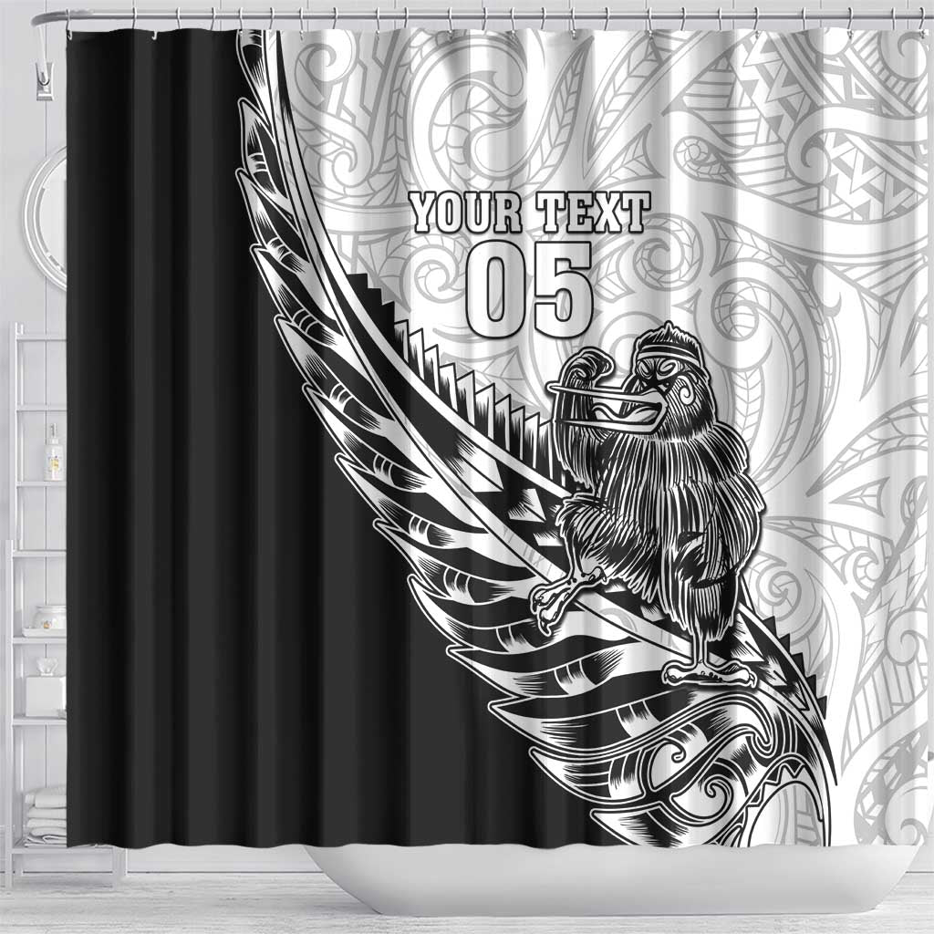 New Zealand Kiwi Rugby Custom Shower Curtain Go Champions Maori Pattern LT05 - Polynesian Pride