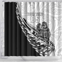 New Zealand Kiwi Rugby Custom Shower Curtain Go Champions Maori Pattern LT05 - Polynesian Pride