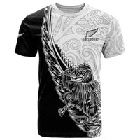 New Zealand Kiwi Rugby Custom T Shirt Go Champions Maori Pattern LT05 White - Polynesian Pride