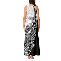 New Zealand Kiwi Rugby Custom Tank Maxi Dress Go Champions Maori Pattern LT05 - Polynesian Pride