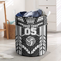 Custom Polynesia Beach Volleyball Laundry Basket Polynesian Tribal Pattern - Polynesian Pride