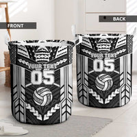 Custom Polynesia Beach Volleyball Laundry Basket Polynesian Tribal Pattern - Polynesian Pride