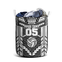 Custom Polynesia Beach Volleyball Laundry Basket Polynesian Tribal Pattern - Polynesian Pride