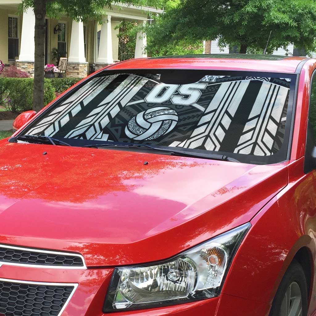 Custom Polynesia Beach Volleyball Auto Sun Shade Polynesian Tribal Pattern - Polynesian Pride