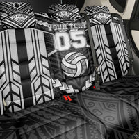 Custom Polynesia Beach Volleyball Back Car Seat Cover Polynesian Tribal Pattern - Polynesian Pride