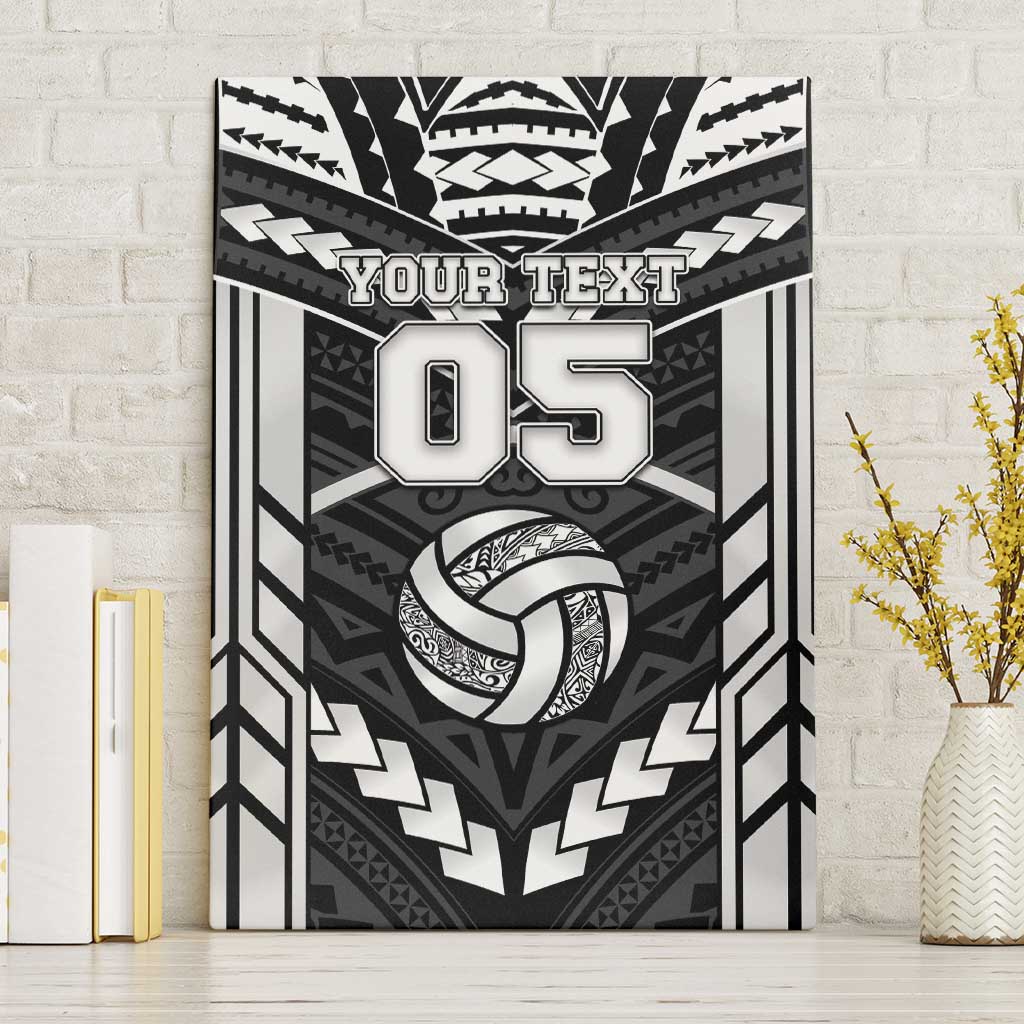 Custom Polynesia Beach Volleyball Canvas Wall Art Polynesian Tribal Pattern - Polynesian Pride