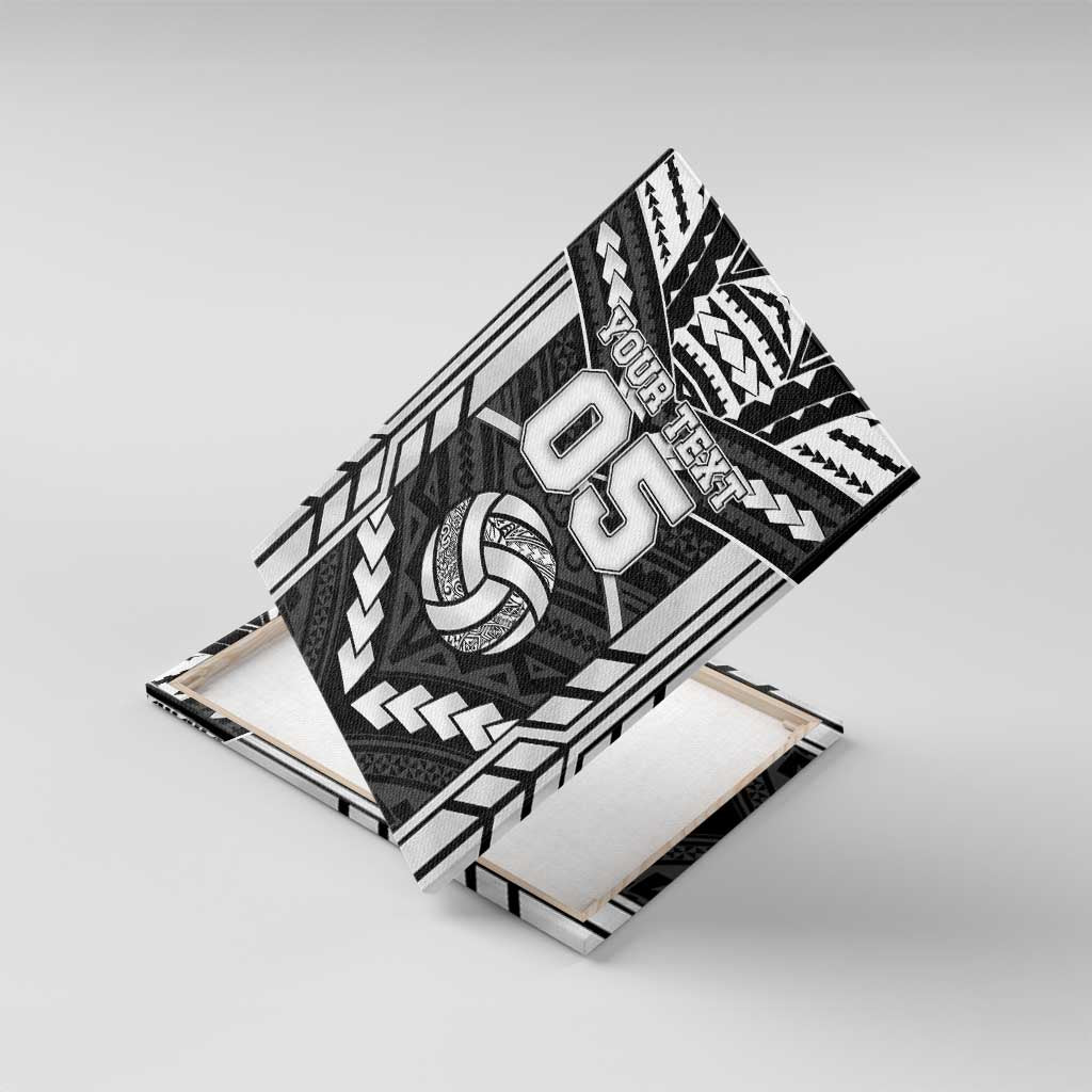 Custom Polynesia Beach Volleyball Canvas Wall Art Polynesian Tribal Pattern - Polynesian Pride