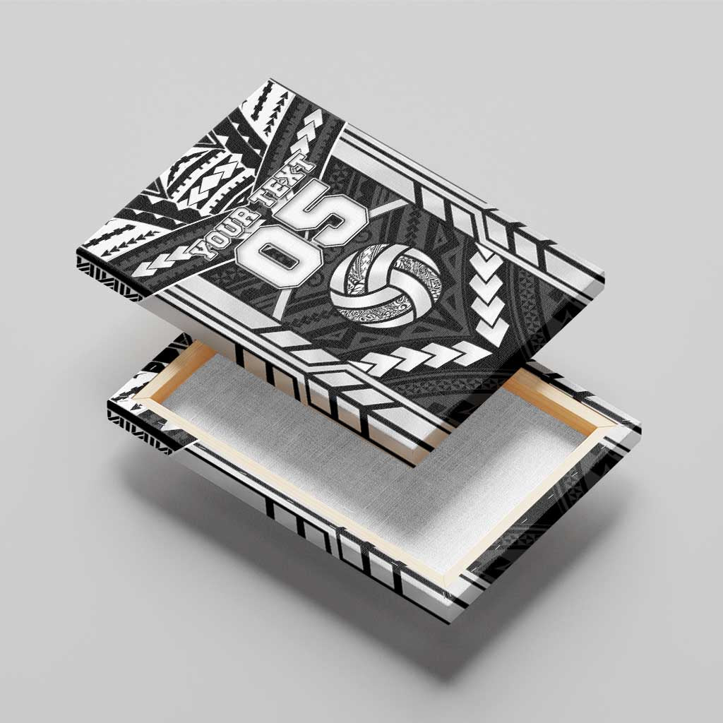 Custom Polynesia Beach Volleyball Canvas Wall Art Polynesian Tribal Pattern - Polynesian Pride