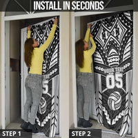 Custom Polynesia Beach Volleyball Door Cover Polynesian Tribal Pattern LT05 - Polynesian Pride