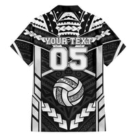Custom Polynesia Beach Volleyball Family Matching Puletasi and Hawaiian Shirt Polynesian Tribal Pattern - Polynesian Pride