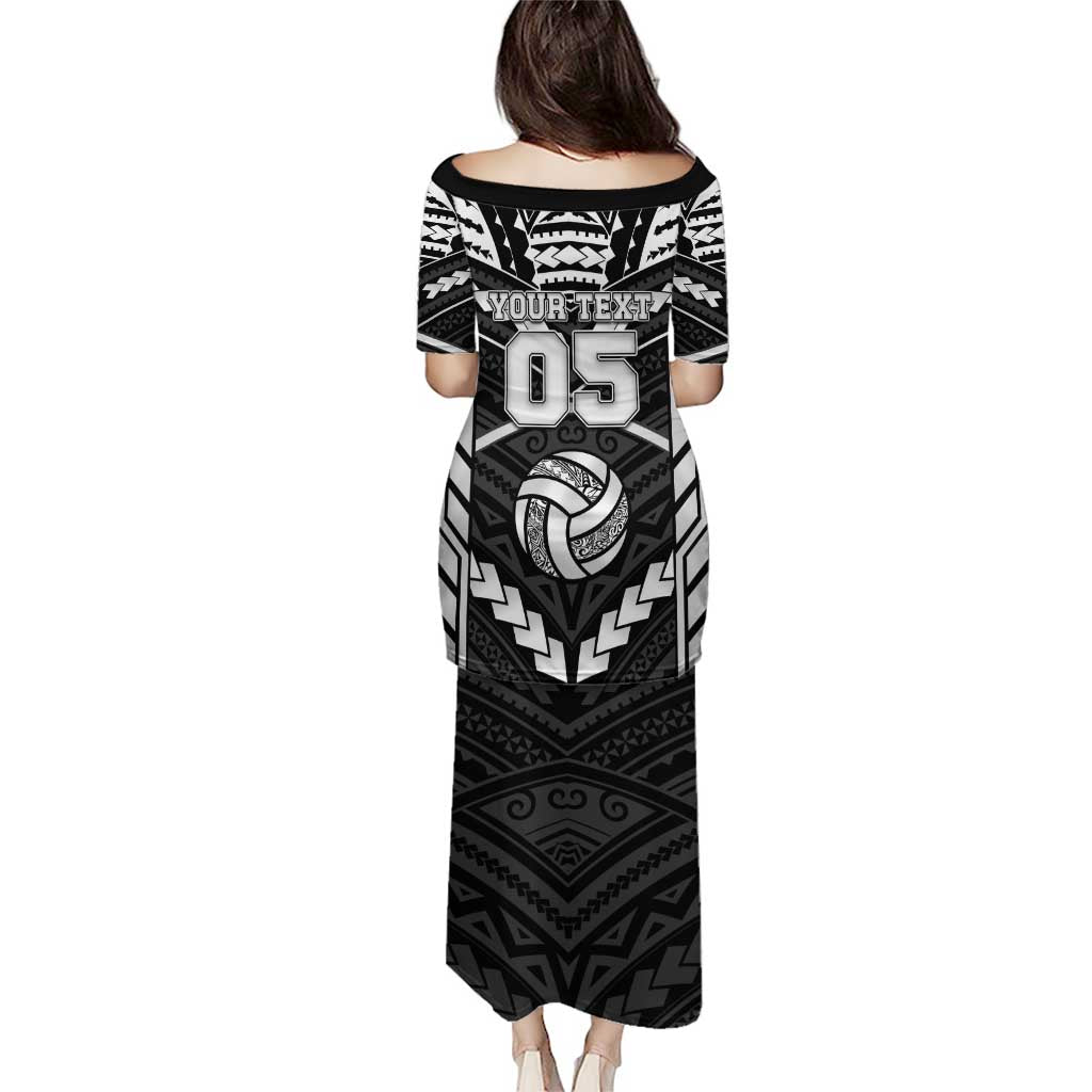 Custom Polynesia Beach Volleyball Family Matching Puletasi and Hawaiian Shirt Polynesian Tribal Pattern - Polynesian Pride