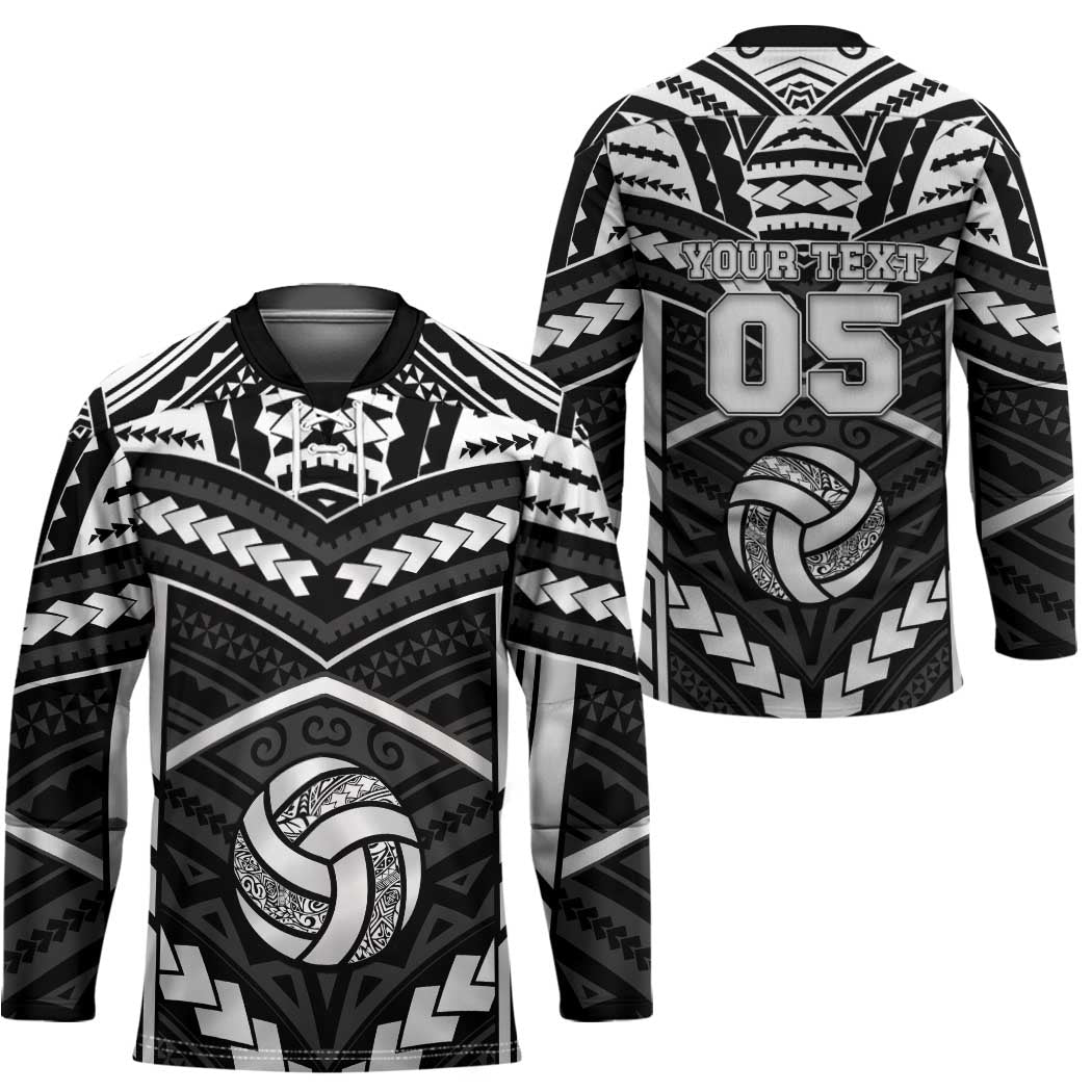 Custom Polynesia Beach Volleyball Hockey Jersey Polynesian Tribal Pattern - Polynesian Pride