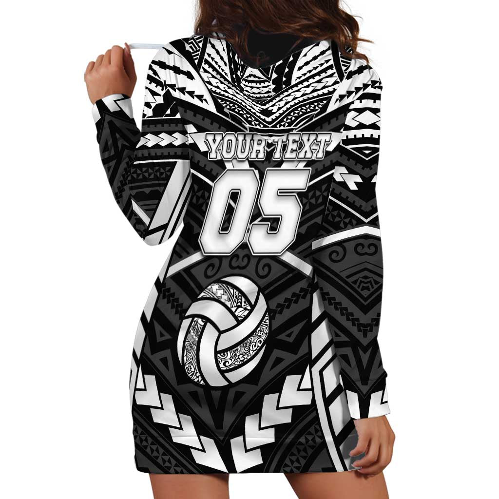 Custom Polynesia Beach Volleyball Hoodie Dress Polynesian Tribal Pattern - Polynesian Pride