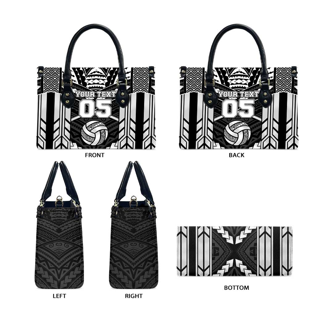 Custom Polynesia Beach Volleyball Leather Bag Polynesian Tribal Pattern LT05 - Polynesian Pride