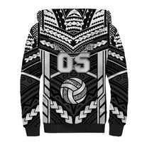 Custom Polynesia Beach Volleyball Sherpa Hoodie Polynesian Tribal Pattern LT05 - Polynesian Pride