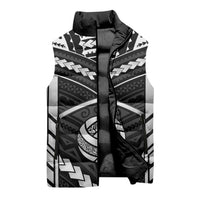 Custom Polynesia Beach Volleyball Sleeveless Puffer Jacket Polynesian Tribal Pattern - Polynesian Pride