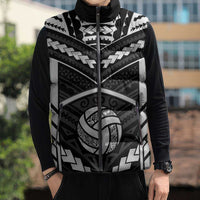 Custom Polynesia Beach Volleyball Sleeveless Puffer Jacket Polynesian Tribal Pattern - Polynesian Pride