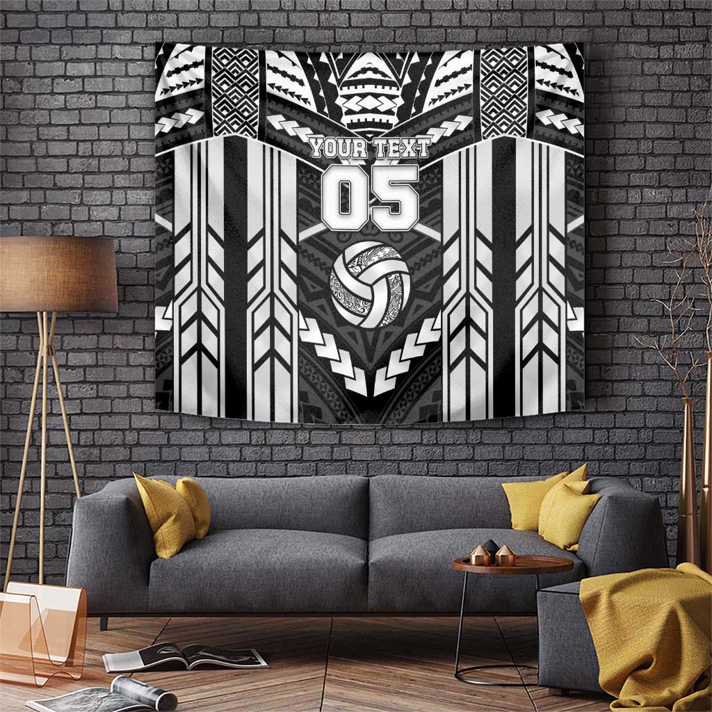 Custom Polynesia Beach Volleyball Tapestry Polynesian Tribal Pattern - Polynesian Pride