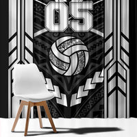 Custom Polynesia Beach Volleyball Window Curtain Polynesian Tribal Pattern - Polynesian Pride