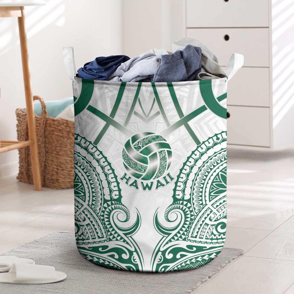 Hawaii Volleyball Laundry Basket Polynesian Pattern - Polynesian Pride