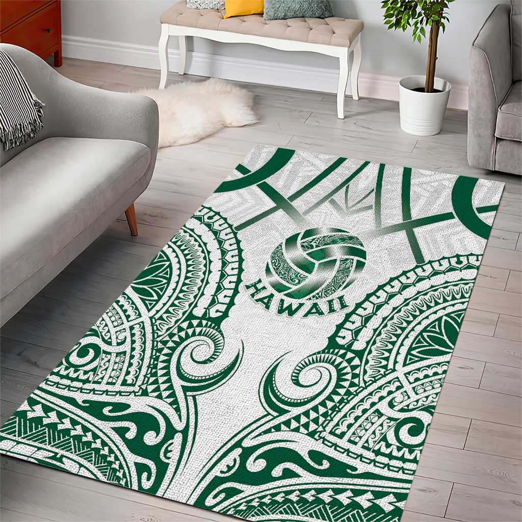 Hawaii Volleyball Area Rug Polynesian Pattern - Polynesian Pride