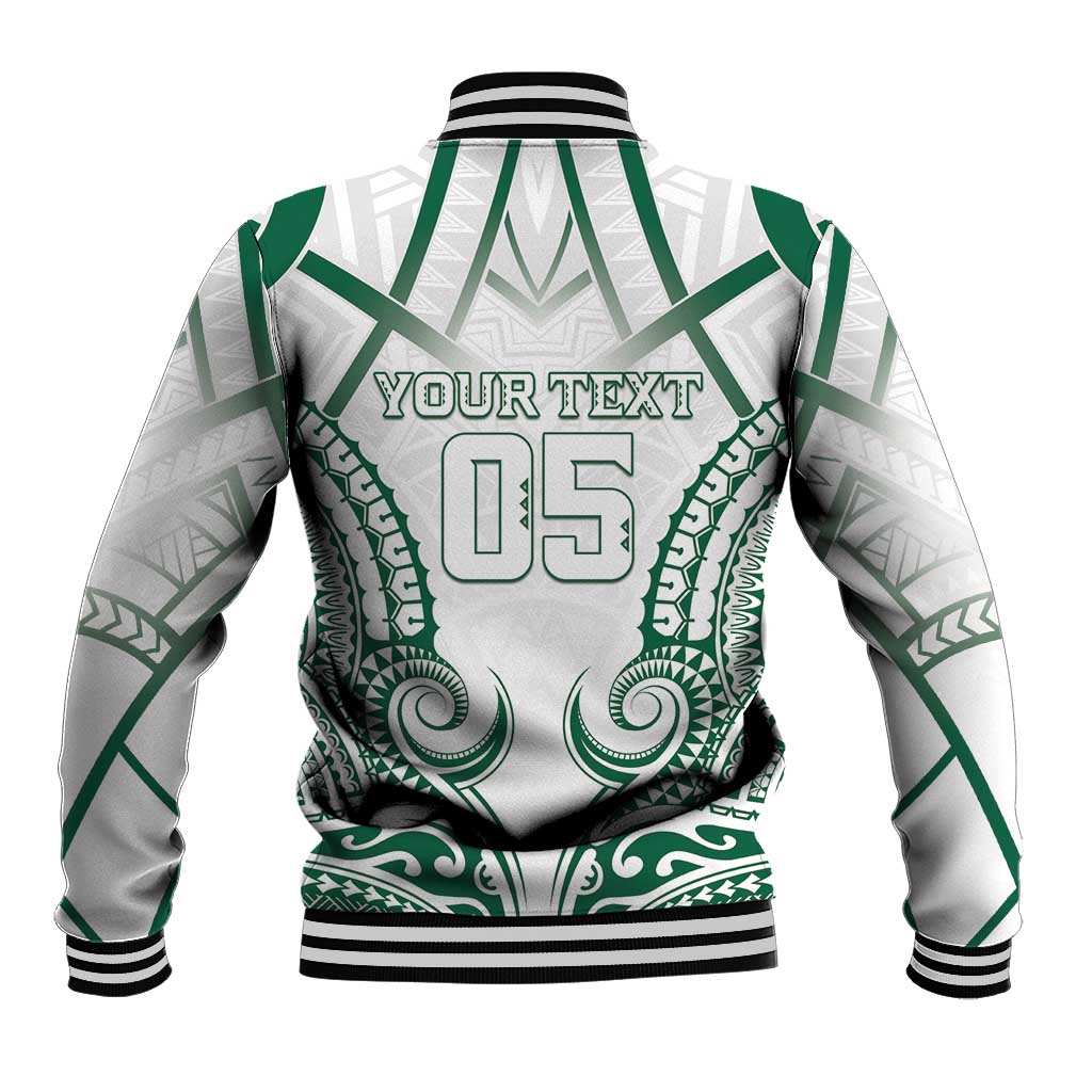 Custom Hawaii Volleyball Baseball Jacket Polynesian Pattern - Polynesian Pride