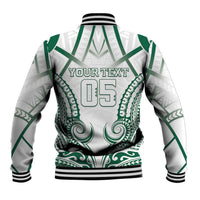 Custom Hawaii Volleyball Baseball Jacket Polynesian Pattern - Polynesian Pride