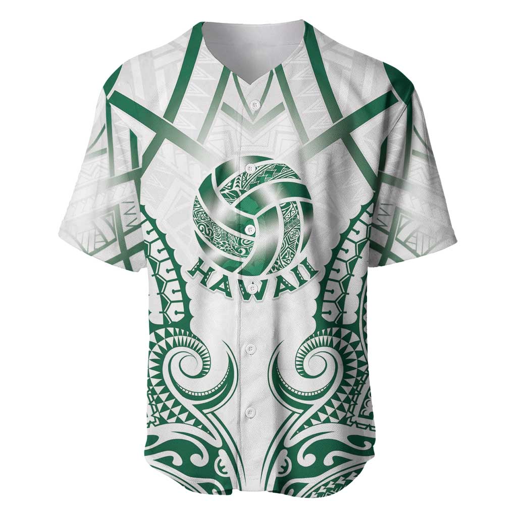 Custom Hawaii Volleyball Baseball Jersey Polynesian Pattern - Polynesian Pride