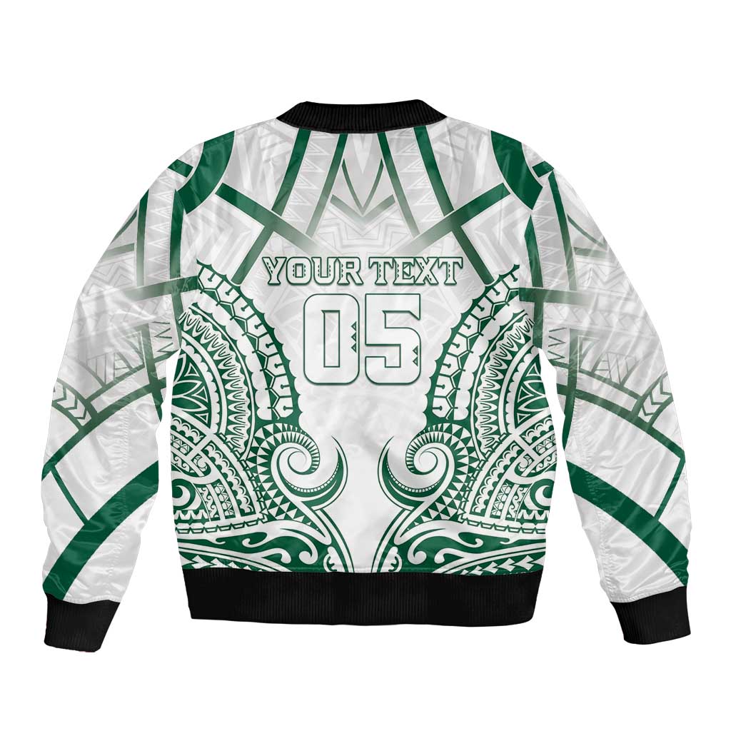 Custom Hawaii Volleyball Bomber Jacket Polynesian Pattern - Polynesian Pride