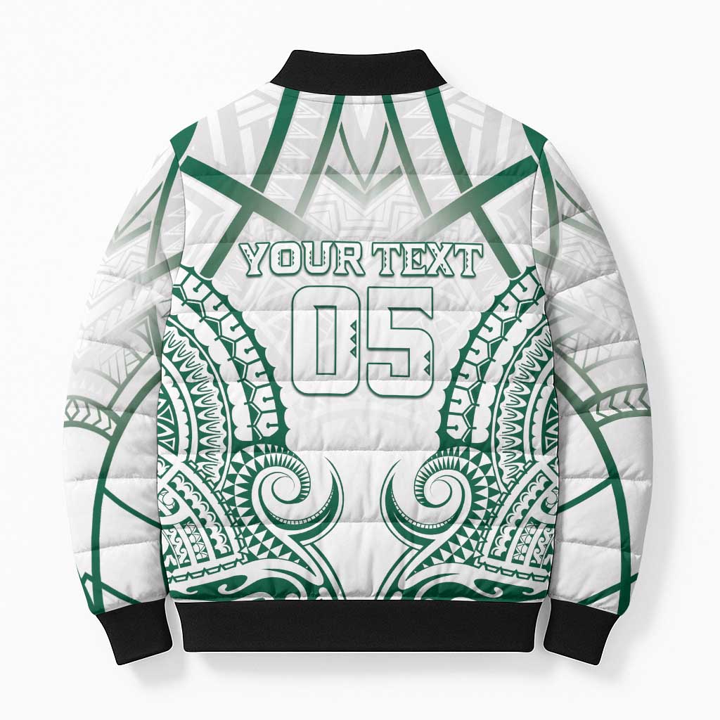 Custom Hawaii Volleyball Bomber Puffer Jacket Polynesian Pattern - Polynesian Pride
