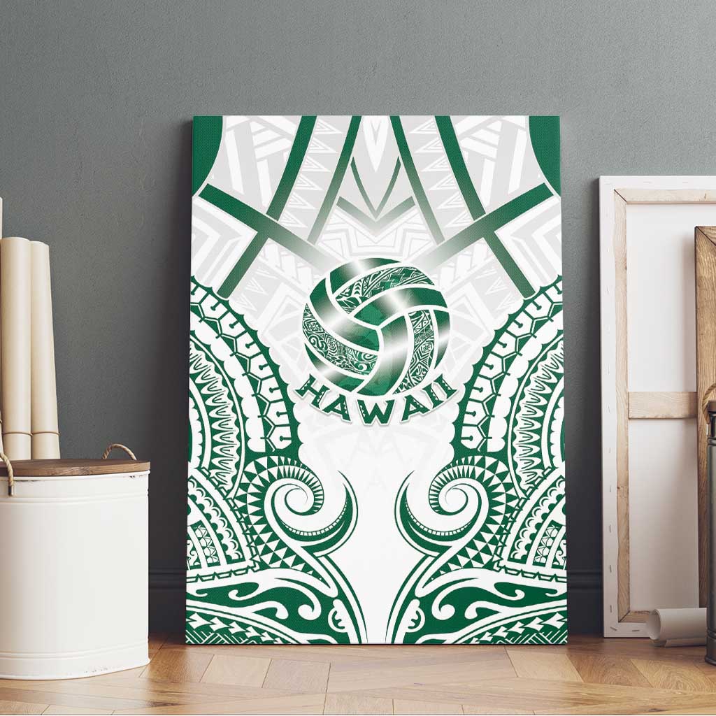 Hawaii Volleyball Canvas Wall Art Polynesian Pattern - Polynesian Pride
