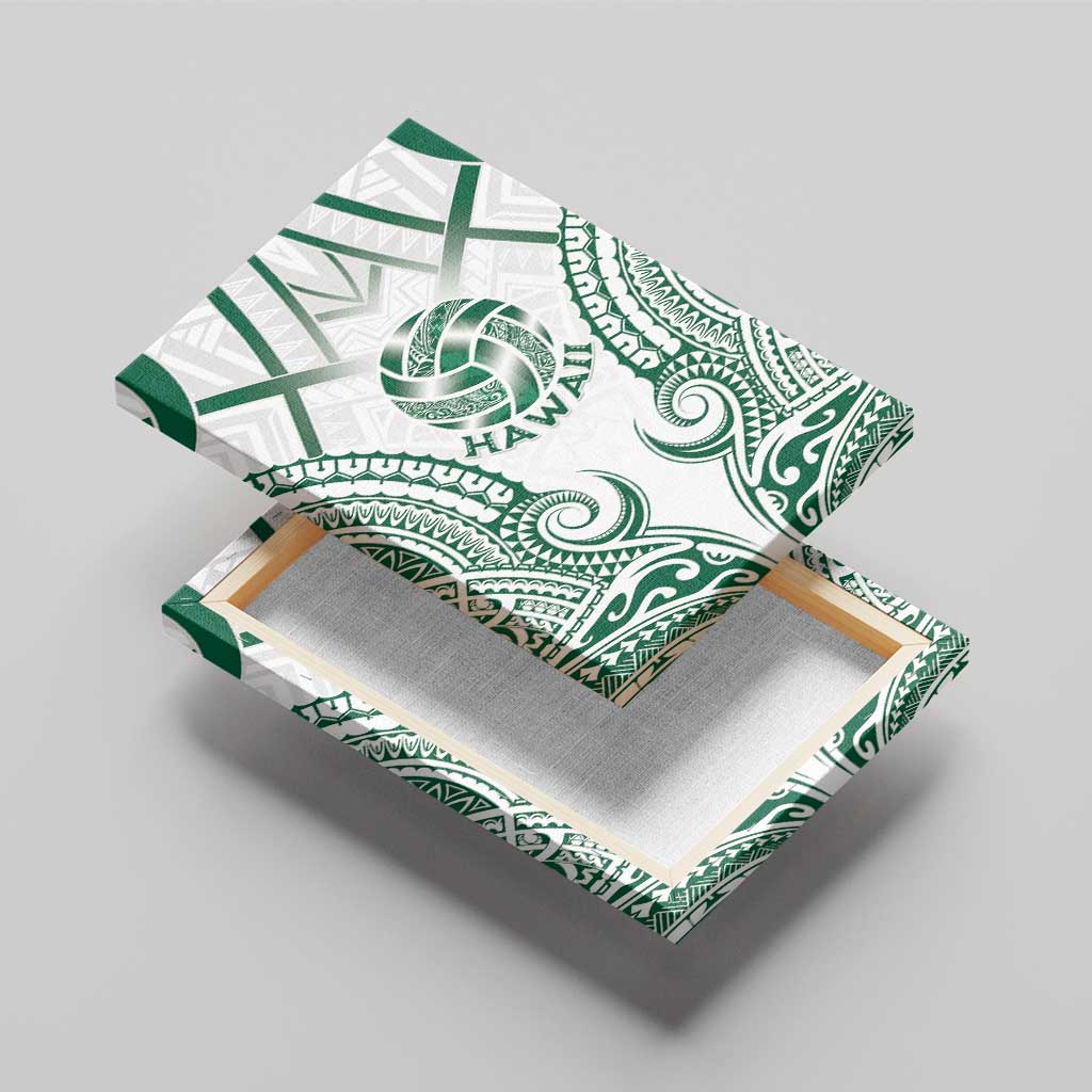 Hawaii Volleyball Canvas Wall Art Polynesian Pattern - Polynesian Pride