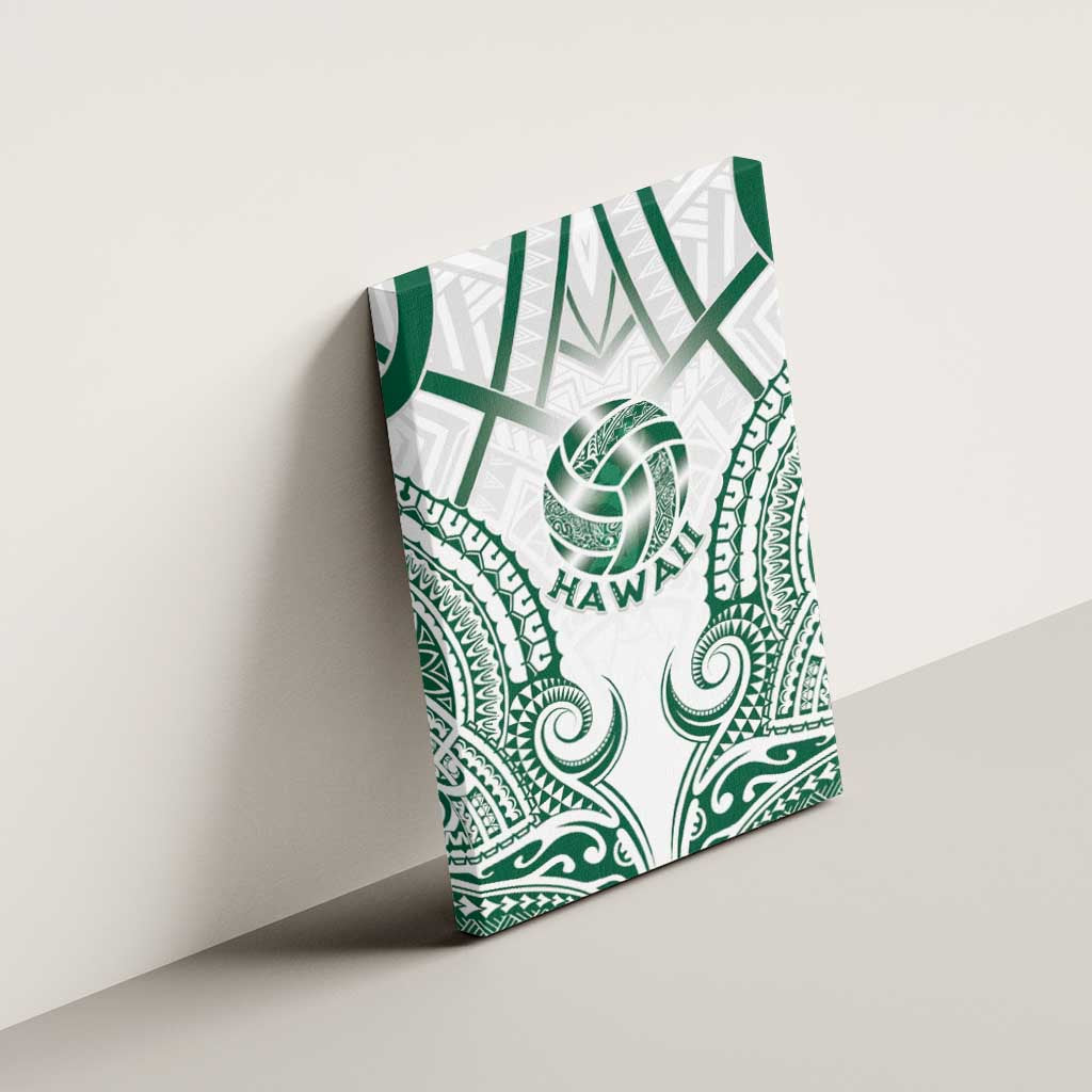 Hawaii Volleyball Canvas Wall Art Polynesian Pattern - Polynesian Pride