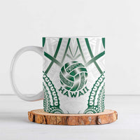 Custom Hawaii Volleyball Ceramic Mug Polynesian Pattern - Polynesian Pride