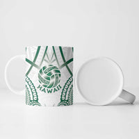 Custom Hawaii Volleyball Ceramic Mug Polynesian Pattern - Polynesian Pride