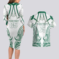 Custom Hawaii Volleyball Couples Matching Long Sleeve Bodycon Dress and Hawaiian Shirt Polynesian Pattern - Polynesian Pride