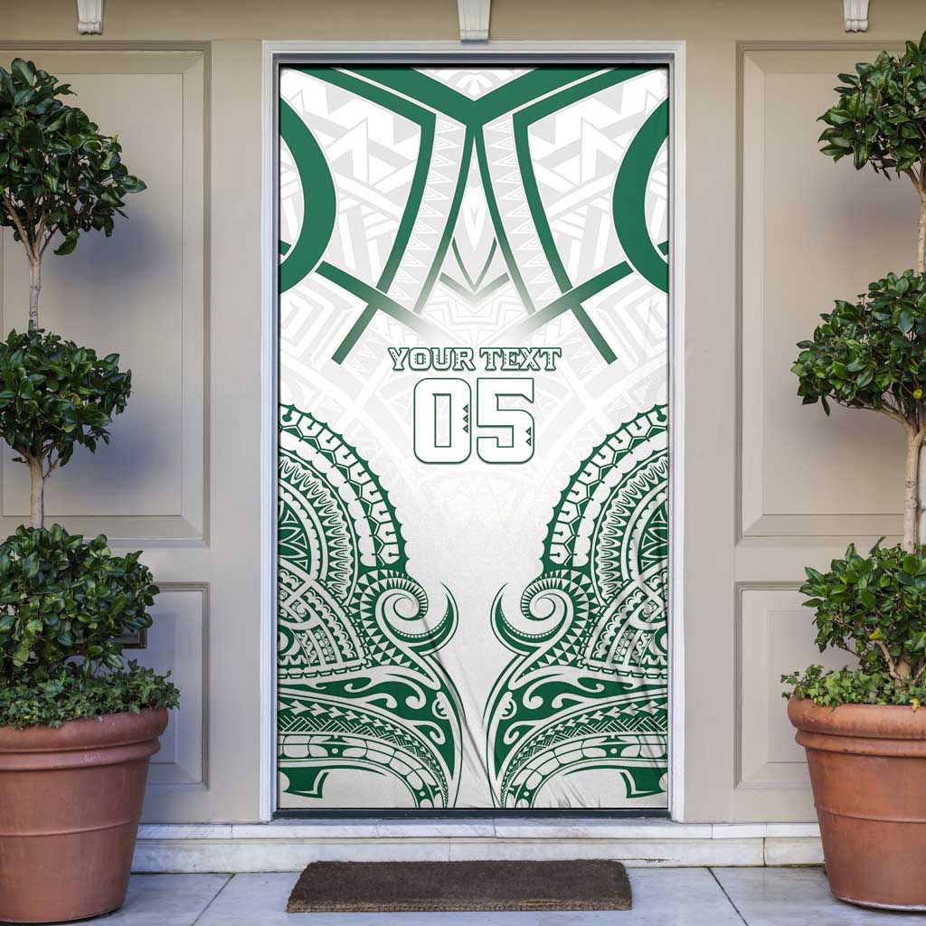Custom Hawaii Volleyball Door Cover Polynesian Pattern - Polynesian Pride