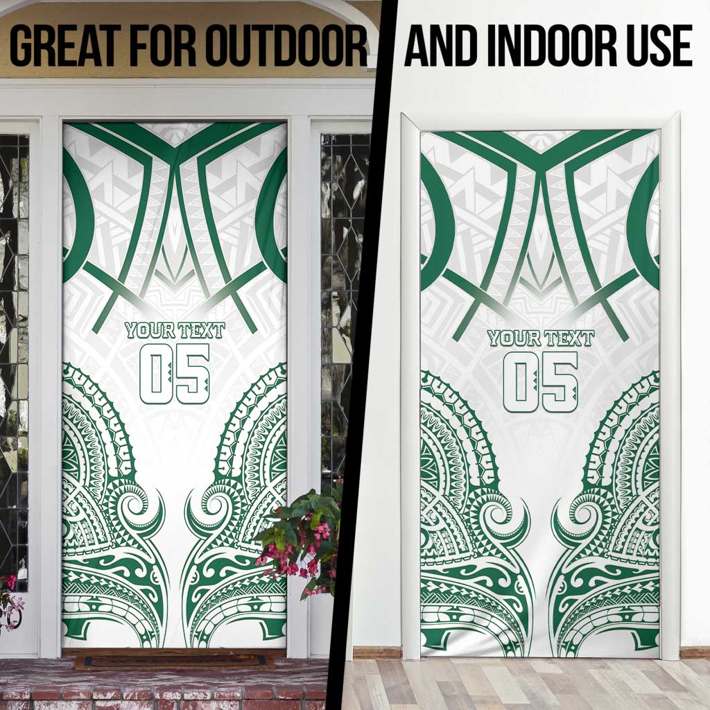Custom Hawaii Volleyball Door Cover Polynesian Pattern - Polynesian Pride