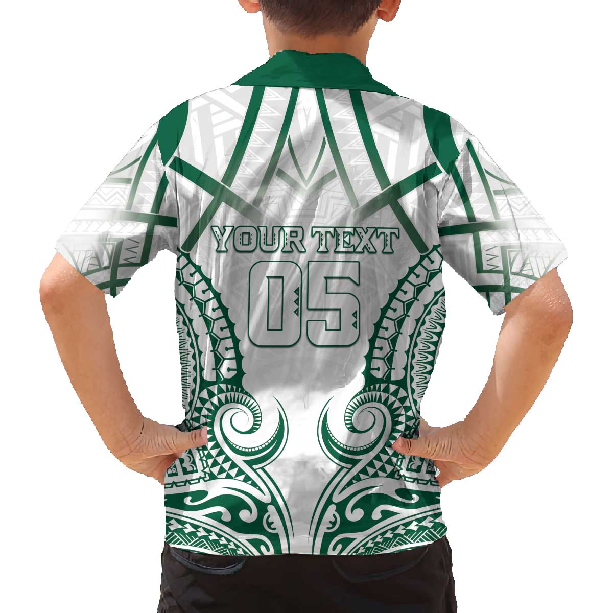 Custom Hawaii Volleyball Family Matching Off The Shoulder Long Sleeve Dress and Hawaiian Shirt Polynesian Pattern - Polynesian Pride