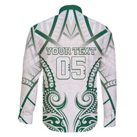 Custom Hawaii Volleyball Family Matching Off The Shoulder Long Sleeve Dress and Hawaiian Shirt Polynesian Pattern - Polynesian Pride