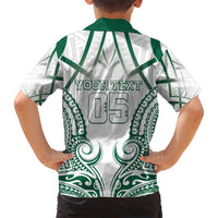 Custom Hawaii Volleyball Family Matching Off Shoulder Maxi Dress and Hawaiian Shirt Polynesian Pattern - Polynesian Pride