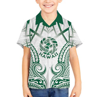 Custom Hawaii Volleyball Family Matching Summer Maxi Dress and Hawaiian Shirt Polynesian Pattern - Polynesian Pride