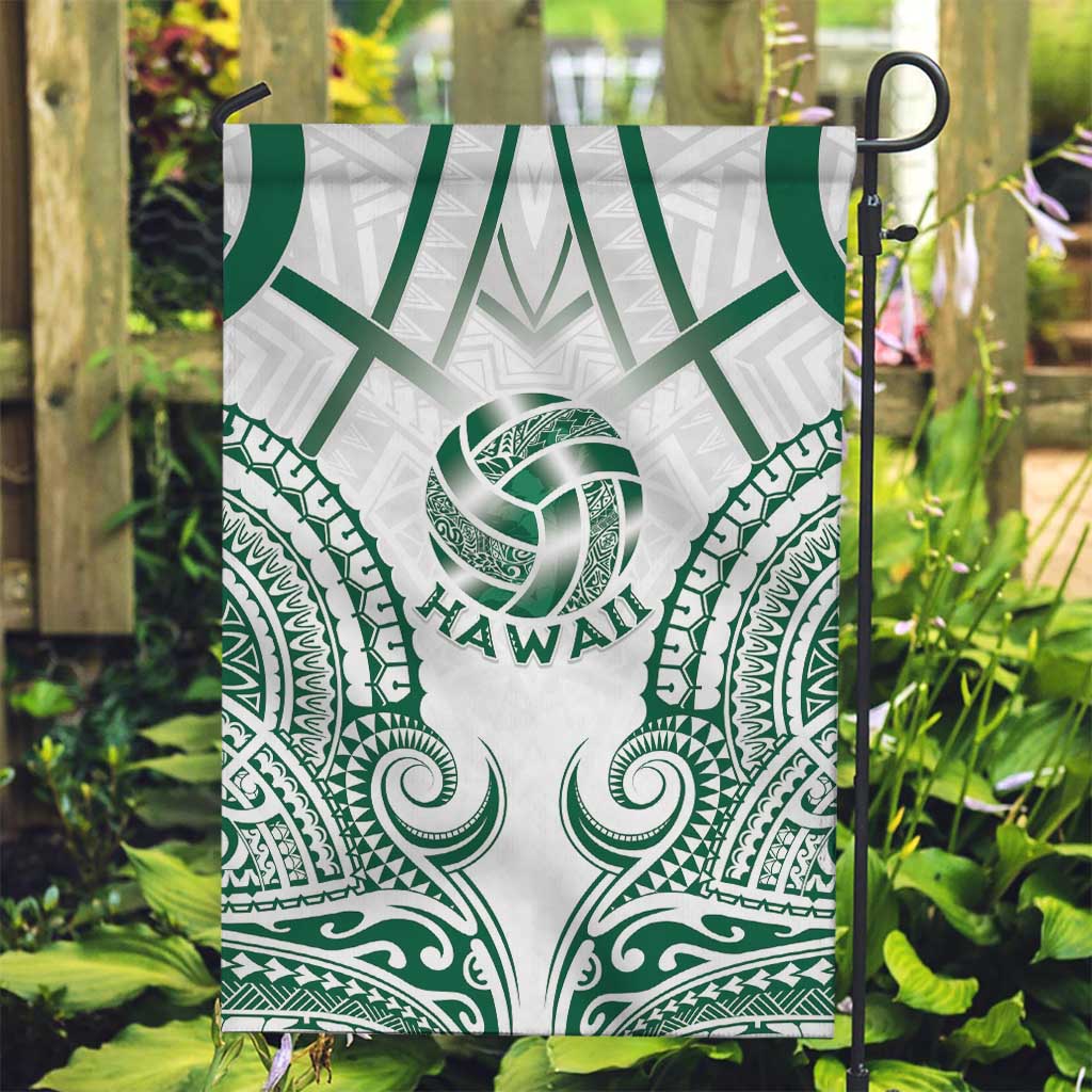 Hawaii Volleyball Garden Flag Polynesian Pattern - Polynesian Pride