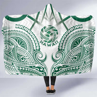 Hawaii Volleyball Hooded Blanket Polynesian Pattern - Polynesian Pride